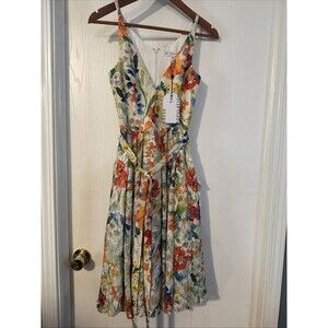 Dress The Population Womens River Midi Dress Floral xxs
